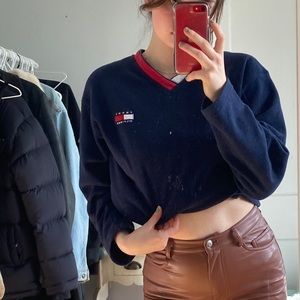 Vintage Tommy Hilfiger cozy navy sweater